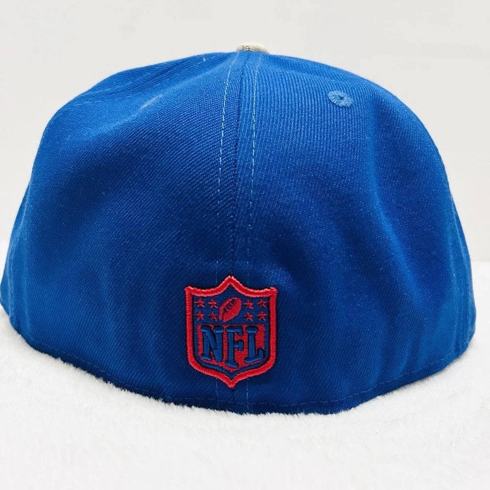 New Era New York Giants 2-Tone Camo 59FIFTY Fitted Hat Cap 7 1/2 Blue NFL‎
